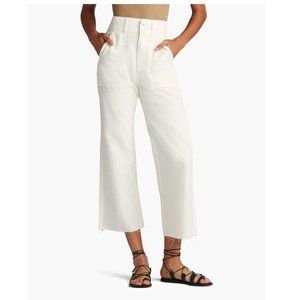 Joe's Jeans The Blake Raw Hem White cotton Utility Pants